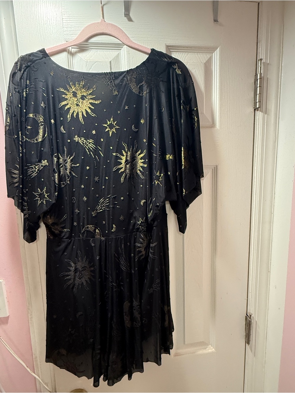 BlackMilk Burned Velvet Sun & Moon Gold Kimono Playsuit ✨ Limited - Picture 5 of 7